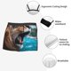 thumbnail image 3 of Balery Ice Blue Coastal Lion Calzoncillos bóxer para hombre, ropa interior de algodón suave y transpirable con cinturilla de nailon-X-Large, 3 of 5