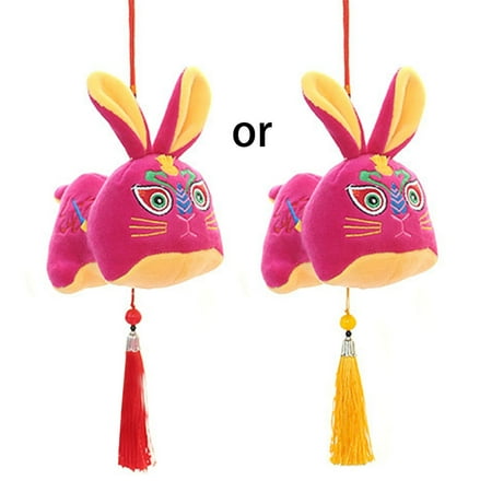 

Whigetiy 2023 Mascot Bunny Traditional Hanging Pendant for Doll Plush Toy Car for Key Dec