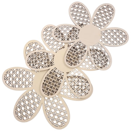 unbranded Flower Wood Wall Art Decorative Rustic Wooden Flower Wall Art Home Decoration