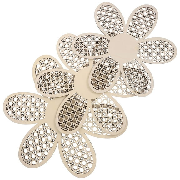 unbranded Flower Wood Wall Art Decorative Rustic Wooden Flower Wall Art Home Decoration