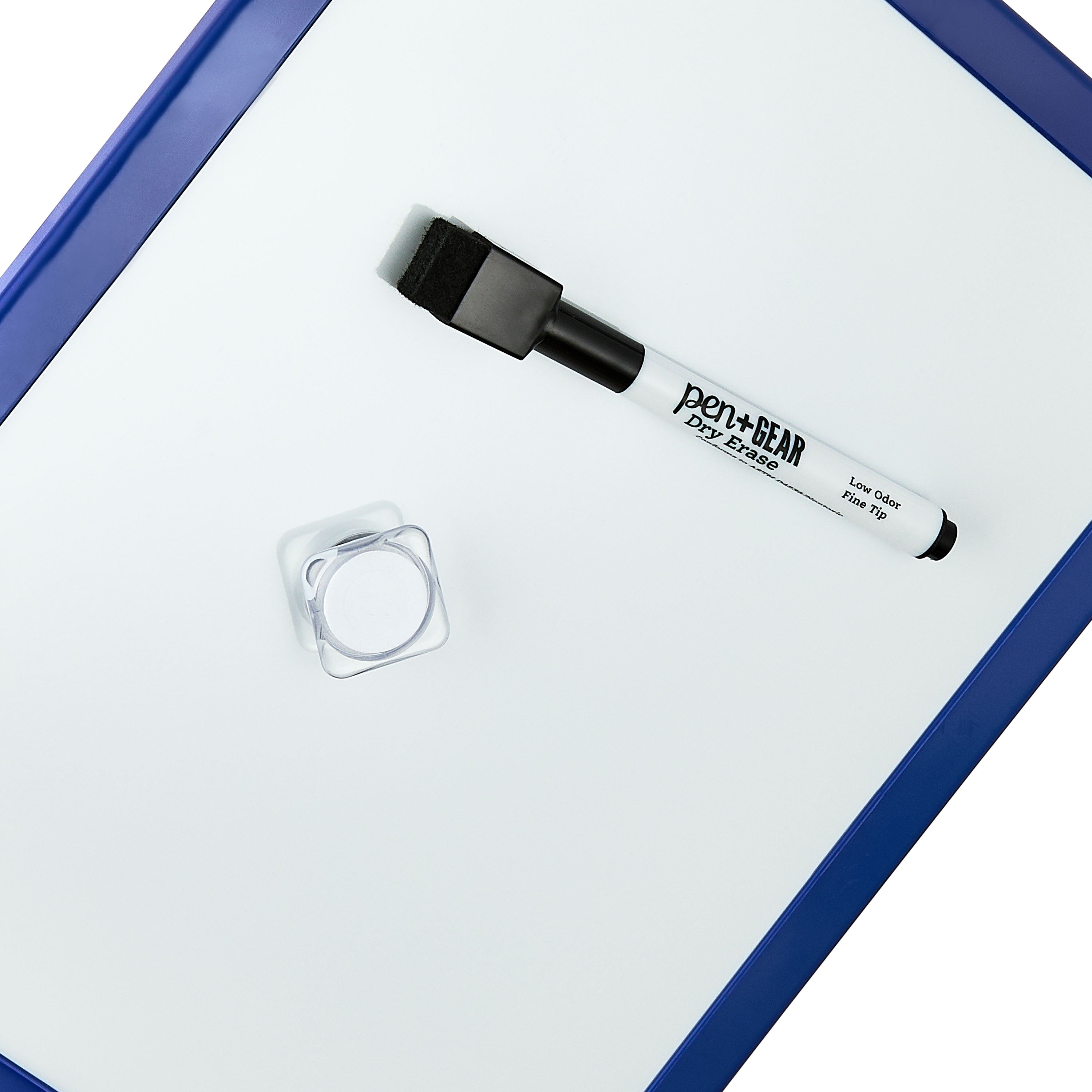 Pen+Gear Magnetic Dry Erase Whiteboard, 8.5 in x 11 in, Blue