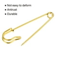thumbnail image 4 of Unique Bargains Gold Tone Large Metal Sewing Safety Pins 15 Pack, 4 of 5