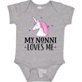 thumbnail image 3 of Inktastic My Nonni Loves Me Girl Unicorn Girls Baby Bodysuit, 3 of 5