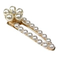 thumbnail image 3 of Pince à Cheveux pour Femmes Élégante Fleur Perle Strass Bec de Canard Pince à Cheveux Barrette, 3 of 10