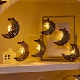 thumbnail image 3 of Ramadan Lights Decorations Battery Operated Moon Star Lantern String Light for Home Mantle Window Tree Bedroom Classroom Decor, 3 of 8