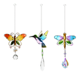 thumbnail image 5 of Adorno de cristal colgante de colibrí/libélula/mariposa para el hogar, jardín, oficina, boda, 5 of 5