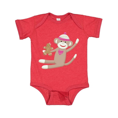 

Inktastic Sock Monkey Gingerbread Gift Baby Boy or Baby Girl Bodysuit