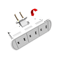 thumbnail image 2 of Hyper Tough Robinet pivotant à 3 sorties, 2 of 2