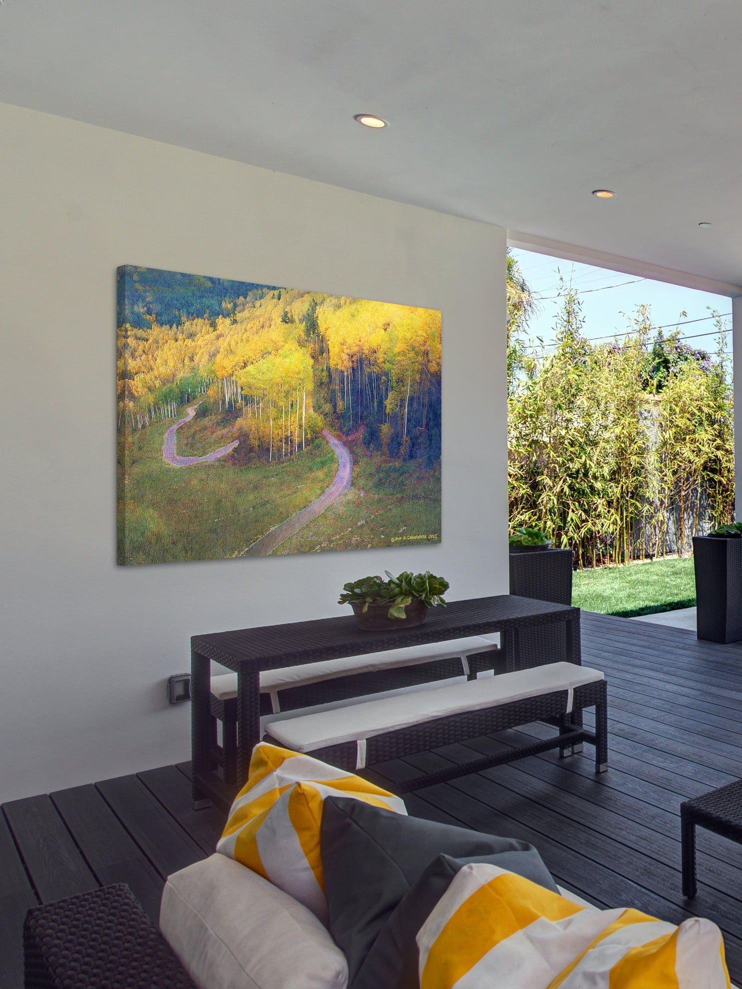 "Old Pass Road" Painting Print on Wrapped Canvas