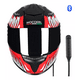 thumbnail image 3 of Casco Para Moto Integral Con Bluetooth Rojo NEGRO Venom TALLA M, 3 of 5