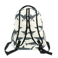 thumbnail image 6 of School Backpack Lightweight Multipocket College High Middle Student Bag 15L Shark Silhouettes, 6 of 9