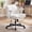 Beige, variant on YANGLI Cross Legged Office Chair, Height Adjustable Swivel Desk Chair with Flip-Up Arms, Padded Criss Cross Chair for Home Office & Bedroom