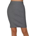 thumbnail image 2 of Falda de punto, falda midi elegante, falda casual ajustada, falda elástica, 2 of 5