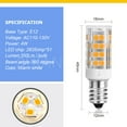 thumbnail image 2 of Ruiandsion E12 LED Bulb 4W (40W Equivalent) Warm White Candle Base Light Bulbs for Ceiling Fan,1 Pcs, 2 of 10