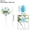 A-3A-clearacne, variant on WWG Artificial Easter Spray with Easter Eggs and Berries Decorative Spring Floral Stems Egg Twig Branches for Vase Arrangement Table Centerpiece Decor