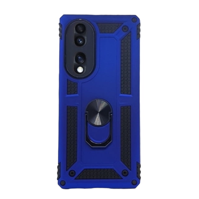 Funda Uso Rudo Cely Vesmir con Anillo Magnético Para Honor 70 Azul Rey 2 Micas de Cristal