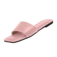 thumbnail image 3 of Willtoo Womens Sandals Flats Slip On Square Toe Cute Flat Spring Summer Casual Beach Dressy Slides For Women 2026 Trendy, 3 of 5
