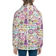 thumbnail image 6 of Kdxio Peace Love and Dove Flower Power Pattern Kids Boys Girls Zip Up Hoodie 3D Printed Hooded Sweatshirt Hoody Coat with Pocket 7-12 Y-Small, 6 of 6