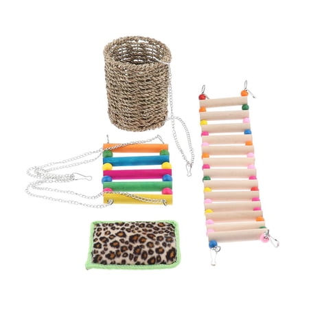 3 Pcs Set, And Ladder Toy For Stand And Climb,Bird Nest Toy For Hideout