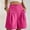 *Hot Pink, variant on ClodeEU Women's High Waisted Pleated Shorts,Casual Button Fly Loose Fit Wide Leg Shorts with Pockets Blue,Women's Plus L