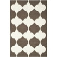 thumbnail image 2 of SAFAVIEH Dhurries Warren Geometric Area Rug, Brown/Ivory, 5' x 8', 2 of 10