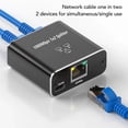 thumbnail image 2 of RJ45 Ethernet Splitter, 1 To 2 Ports, Gigabit Speed, Share Network Connection For Two Devices, 2 of 6