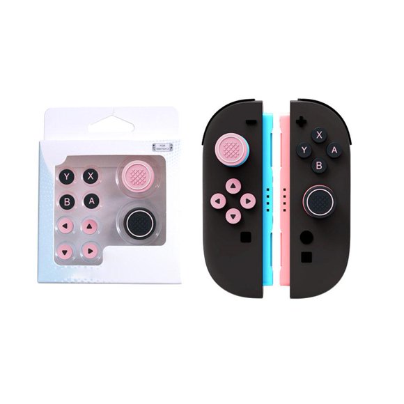 SharkTRUE Cielo Meraviglioso Joystick Caps for Switch2, Silicone Button Caps, Silicone Colored Button Stickers, Switch Thumb Grip Caps, Ergonomic Design, Enhanced Gaming Grip, Comfortable & Durable,