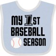 thumbnail image 3 of Inktastic My 1st Baseball Season Boys Baby Bib, 3 of 4