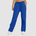 thumbnail image 5 of Wdgfv Womens Lined Sweatpants Baggy Wide Straight Leg Pants, 5 of 7