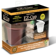 Perfect Pod, EZ-Cup 1.0 Refillable Capsule Starter Pack for Keurig 1.0 & other 1.0 Single Serve Coffee Makers