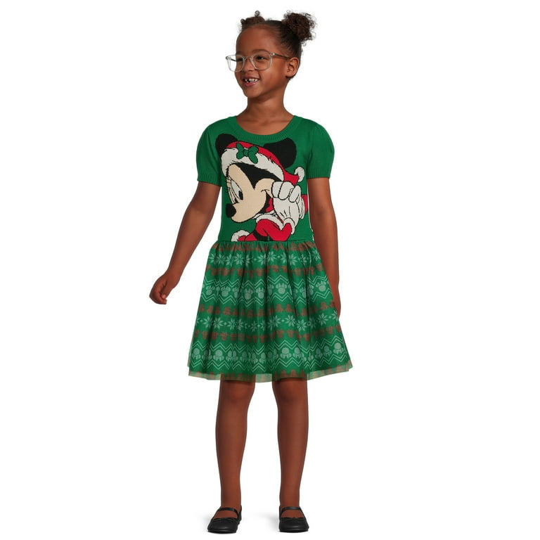 Girls holiday sweater clearance dress