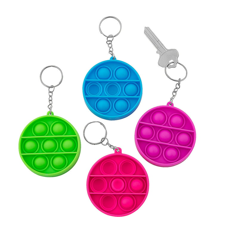 Bulk 144 Pc. Mini Round Lotsa Pop Popping Toy Keychains