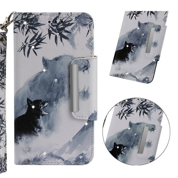 Galaxy J3 17 Case Allytech 3d Bling Crystal Rhinestone Slim Pu Leather Flip Cover Stand Protective Book Cover For Samsung Galaxy J3 17 J3 Prime J3 Emerge J327 Tiger Walmart Com Walmart Com