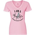 thumbnail image 3 of Inktastic Trigeminal Neuralgia Awareness I Am a Fighter Women's V-Neck T-Shirt, 3 of 5