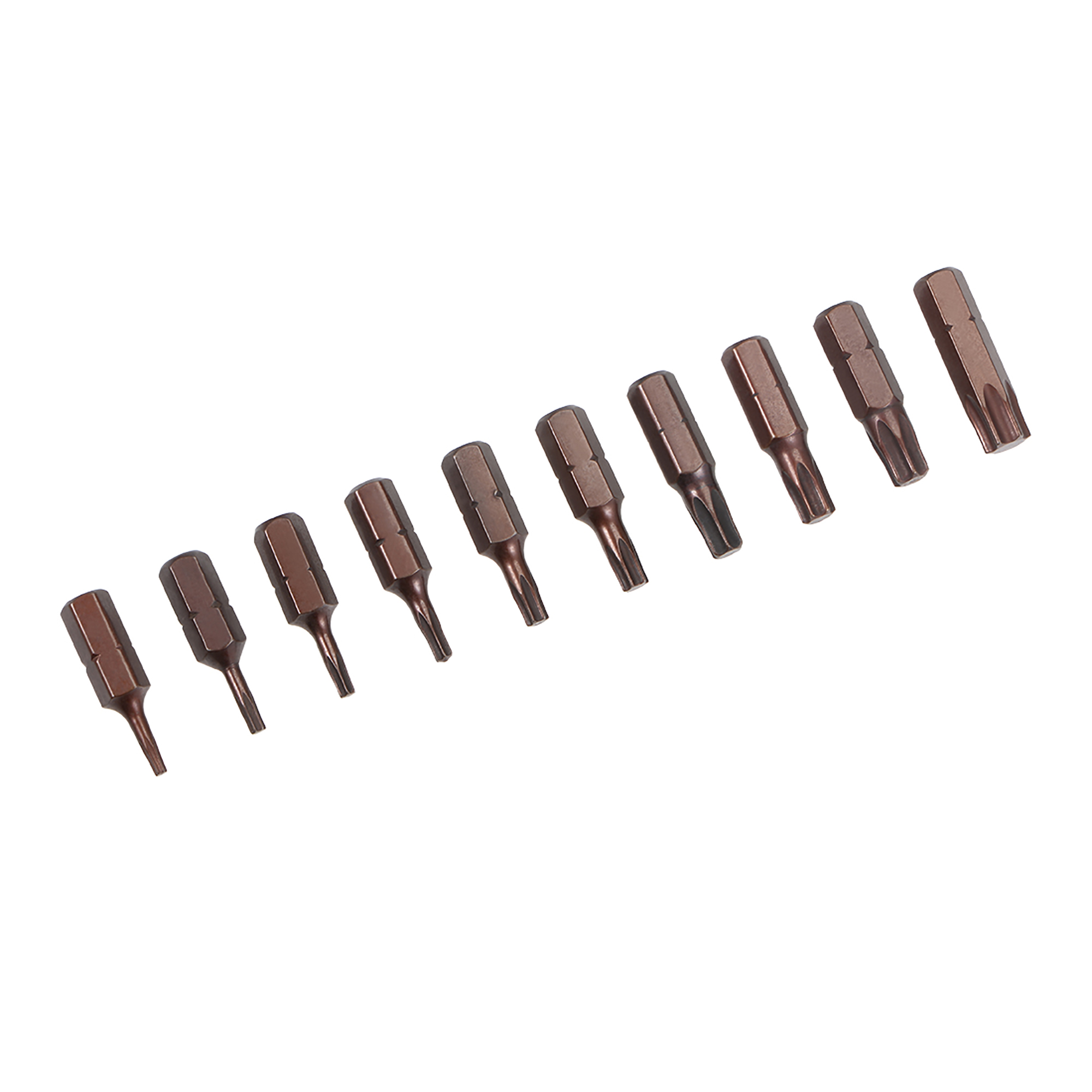 10er-Set Torx-Bits T7 Bis T40 – 2,5 Cm Lang, Manipulationssichere Sicherheitsbits Für Werkzeug & Reparaturen