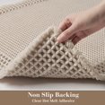 thumbnail image 4 of Alfombras de baño RESARE Waffle superabsorbentes de color beige pálido, 4 of 6