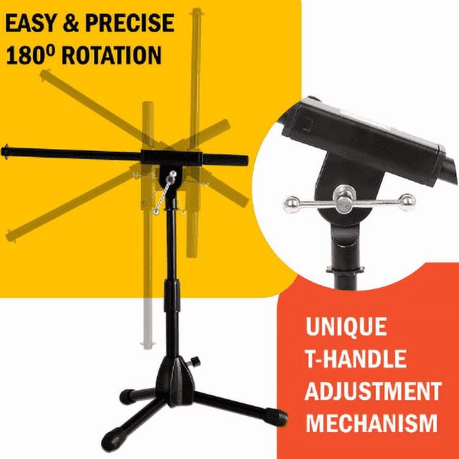 Stage Rocker Powered by Hamilton SR610121B Lo-Profile Mic Boom Stand - Black