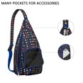 thumbnail image 4 of Abstract Art Sling Backpack - Modern Gallery Style Print Crossbody Bag, Fashionable for Work & School, 4 of 4