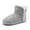 Light Grey, variant on ​CCVON Girls Bootie Slippers Warm Winter Memory Foam Booties Slip on Plush Fuzzy House Slippers Dark Grey 2 Big Kid