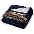 thumbnail image 2 of Ohio Northern University Logo Fleece Blanket, Very Soft Microfiber Flannel Blanket for Couch Warm and Cozy for All Seasons, Black, 2 of 6