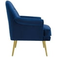 thumbnail image 3 of Modway Revive Tufted Button Performance Velvet Accent Armchair in Navy, 3 of 6