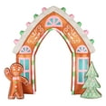 thumbnail image 1 of Occasions 9.5’ Inflatable Gingerbread Archway – Christmas Outdoor Decoration, 1 of 11