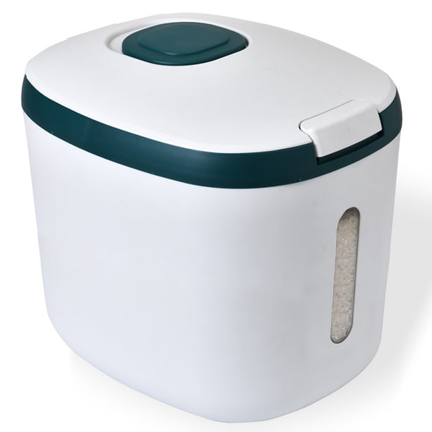 Cocina Envase sellado Jarra de gran capacidad Cubo de arroz Animal Mascota Alimento Dispensador Cocina Cocina Pasta Azúcar Green M Sweethay HA011804-03