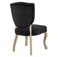 thumbnail image 4 of Modway Array 20" Modern Velvet Polyester Dining Side Chair in Black (Set of 4), 4 of 5