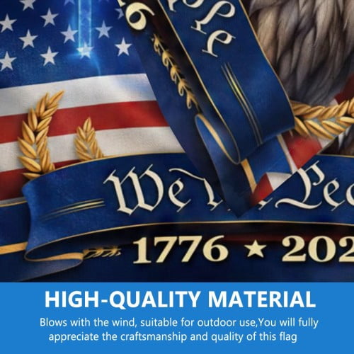 Patriotic 250 Years of Blessing We Thepeople Flag 4x6 ft Double-Sided 1776–2026, American History Banner, USA Semiquincentennial 4th of July Flag