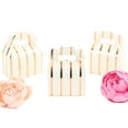 thumbnail image 5 of Rose Gold Foil Striped Gable Boxes With Handle, 36-Pack for Wedding, Baby Shower, Kids Birthday Party, Baptism, Grad, 5 of 5