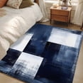 thumbnail image 4 of Blue White Runner Rug 2.7x5 FT, Non Slip Entryway Carpet, Abstract Graffiti Graffiti Art Paint Washable Soft Floor Carpet Entrance Mat Non-Shedding Throw Rug for Hallway Laundry Room Bedside, 4 of 9
