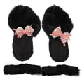 thumbnail image 5 of TABLZONE 1 Pair Black Winter Clog Liners with Plush Soft Insoles, Removable Warm Shoe Inserts for Men and Women Comfort, 5 of 7