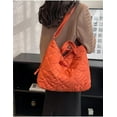 thumbnail image 2 of Kukuzhu Puffer Tote Bag Women Quilted Shoulder Crossbody Handbag Lattice Nylon Padded Hobo Cotton Puffy Purse Casual Satchel, 2 of 7