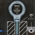 thumbnail image 4 of Eje elevador para hombro, azul brillante, chapado en zinc, 9/16-12, 4 of 7